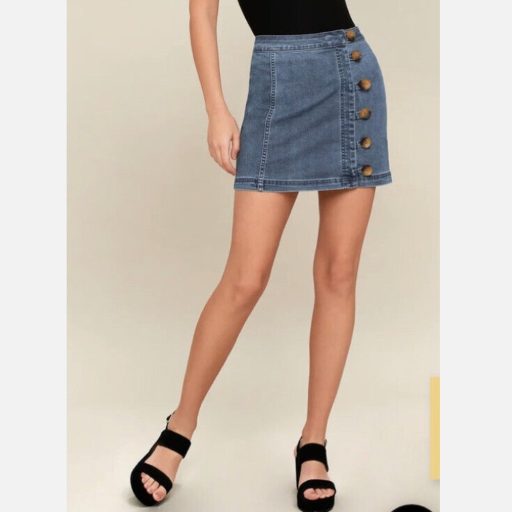 Free People Denim Skirt